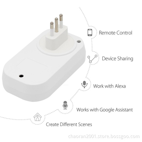 2020 OEM Wholesale 2.4ghz Smart Home Wireless Switch Electric Socket Wifi Alexa Devices Mini Power Wall Plug Italian Italy
